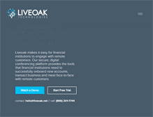 Tablet Screenshot of liveoak.net